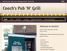 Tablet Screenshot of coachspubngrill.com